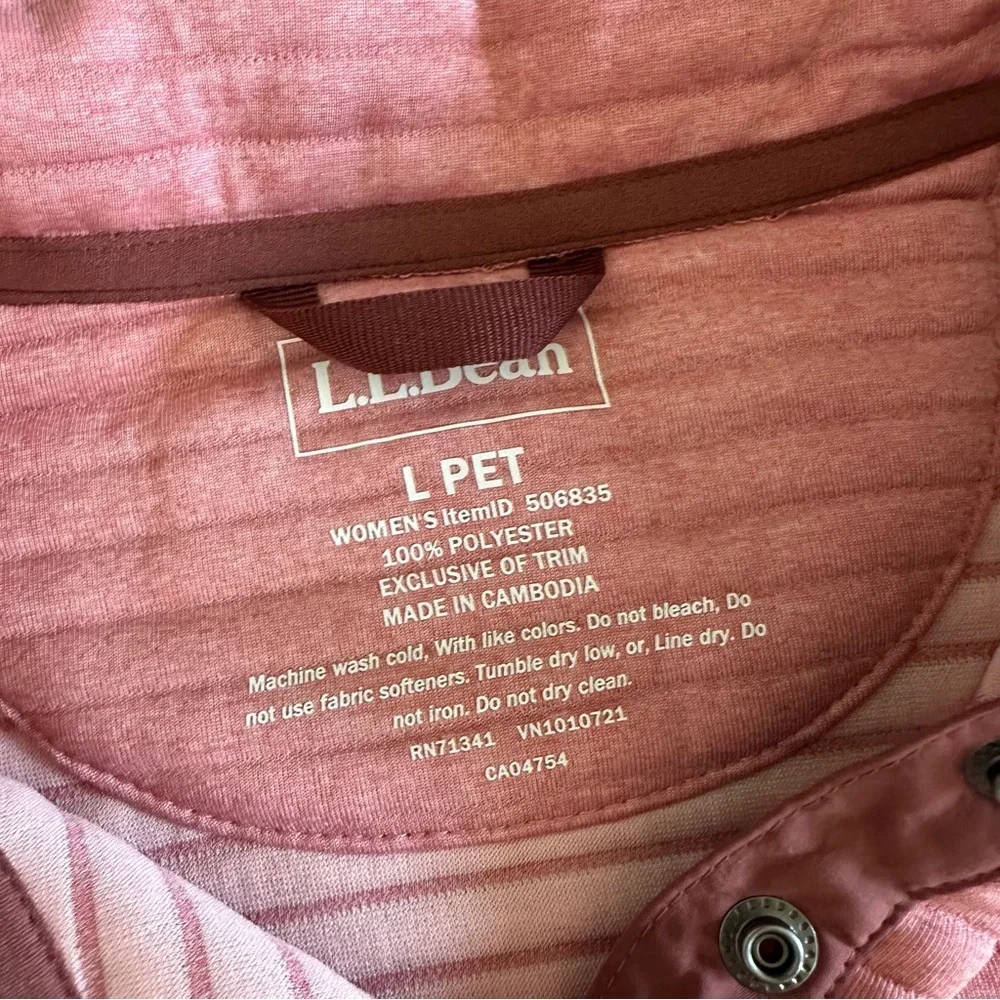 LL Bean Airlight Knit Pullover Size Large Petite - Picture 2 of 6